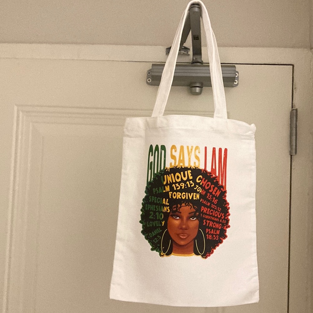Custom made canvas tote bag
